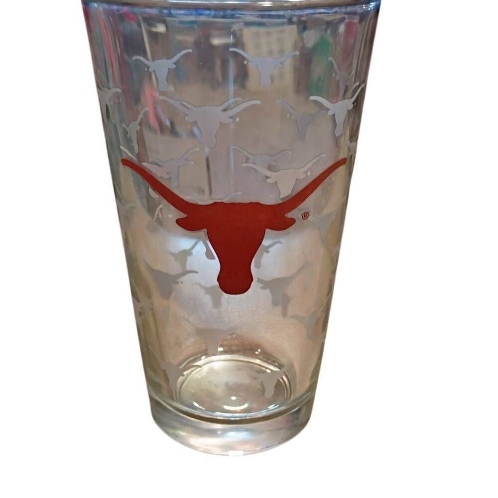 University of Texas 16oz Pint Beer Glass UT in ATX